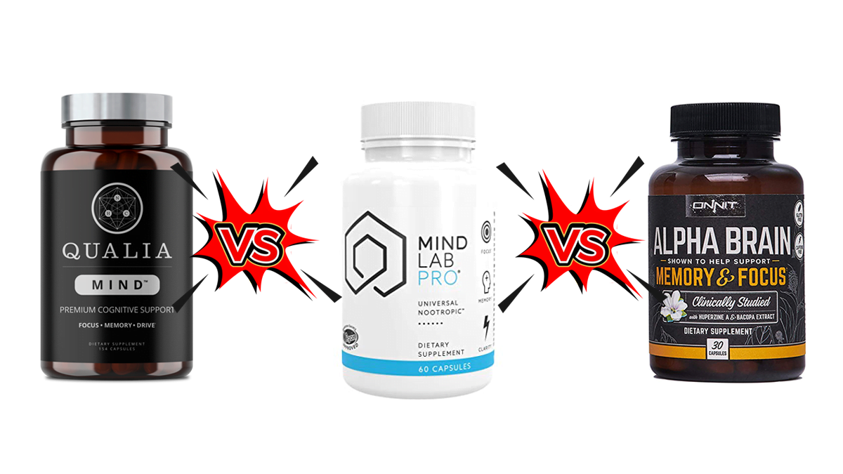 Alpha Brain vs Mind Lab Pro vs Qualia Mind: The Noble formula!
